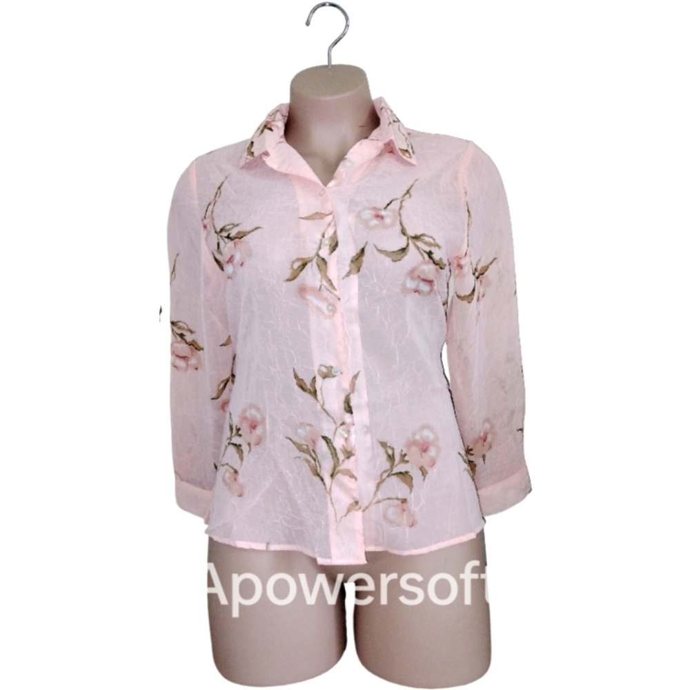Sheer floral top